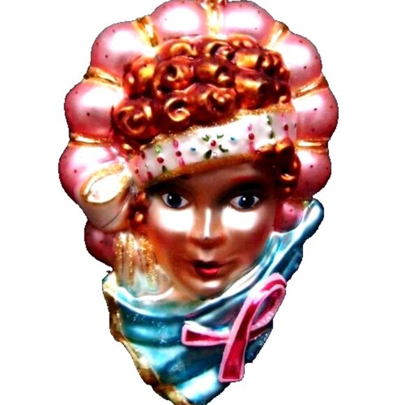 ✨ Rare Authentic Christopher Radko GOLDEN AGE LADY Faith Hopewell Glass Ornament - Picture 1 of 10